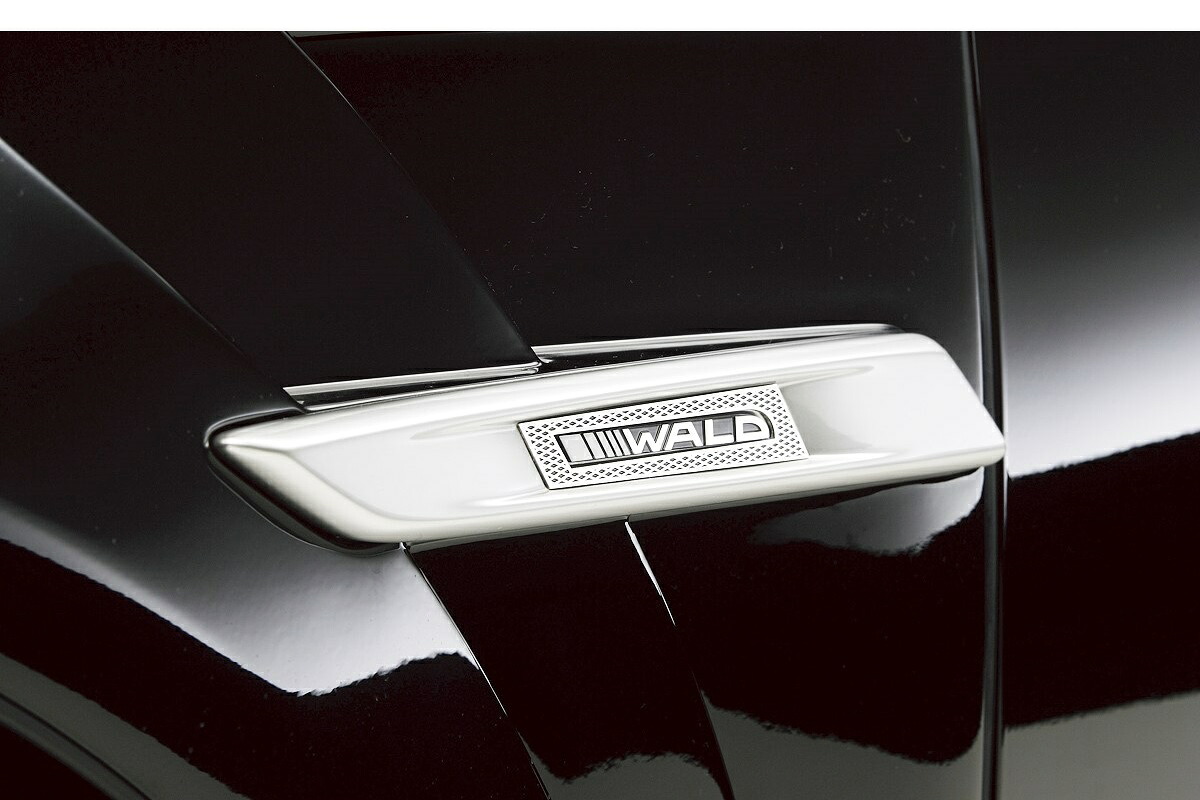 【M's】 レクサス 40系 LS600H LS600hL UVF45 UVF46 中期 (H21.9-H24.10) WALD EXECUTIVE LINE スポーツフェンダーダクト専用 ステンレスピラーリフレクター 左右 ヴァルド バルド LEXUS LS レクサスLS 40LS LS40 エアロ パーツ 部品 改造 外装 社外品 カスタム ドレスアップ