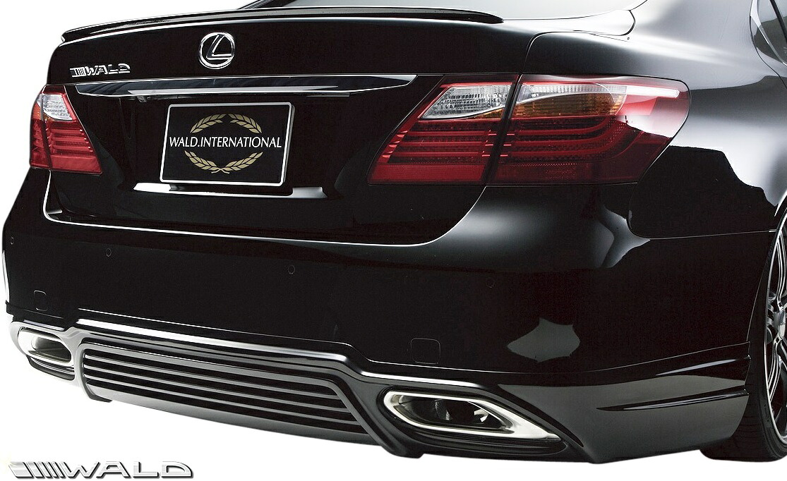 【M's】 レクサス 40系 LS600H LS600hL UVF45 UVF46 中期 (H21.9-H24.10) WALD EXECUTIVE LINE リアスカート リヤスカート ABS 未塗装 ヴァルド バルド LEXUS LS レクサスLS 40LS LS40 エアロ パーツ 部品 改造 外装 社外品 カスタム ドレスアップ