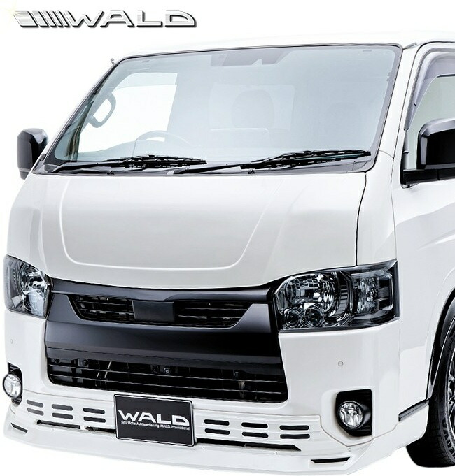 【M's】 200系 ハイエース レジアスエース 4型 5型 6型 7型 8型 ナロー 標準型 (H25.12-) WALD Classics ボンネットカバー ABS ヴァルド バルド エアロ パーツ 部品 改造 外装 社外品 カスタム ドレスアップ トヨタ TOYOTA 200ハイエース エアロボンネット