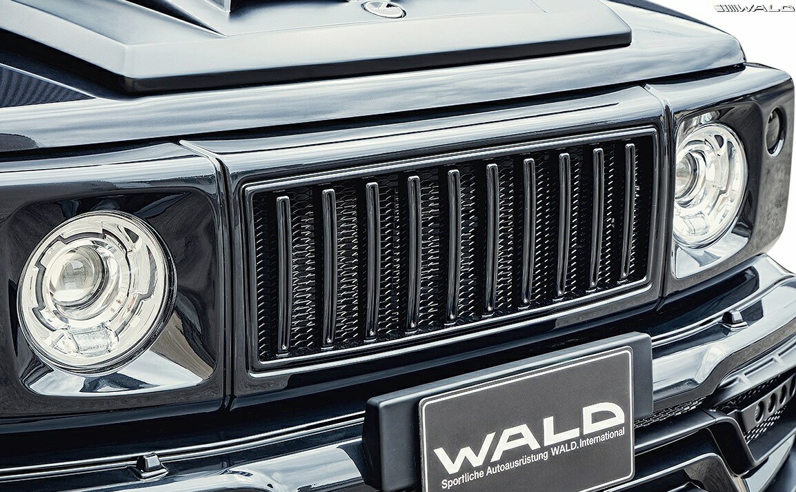 【M's】 ジムニーノマド JC74W (2025.4-) WALD ジャパメリカーナグリル ABS ヴァルド バルド エアロ パーツ 部品 改造 新型 現行 外装 社外 カスタム ドレスアップ スズキ SUZUKI JIMNY NOMADE ジムニー 74ノマド JC74 5ドア フロントグリル パルテノングリル 縦フィン|エムズパーツshop 店