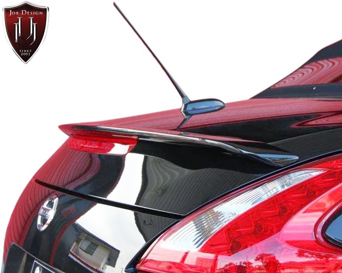 【M's】 日産 Z34 フェアレディZ 前期型 (2008y-2021y) JOB DESIGN リヤウィング リアウィング FRP 未塗装 ジョブデザイン JOBDESIGN エアロ パーツ 部品 カスタム ドレスアップ 改造 外装 社外品 370Z FAIRLADY Z フェアレディーZ トランクスポイラー トランクウイング