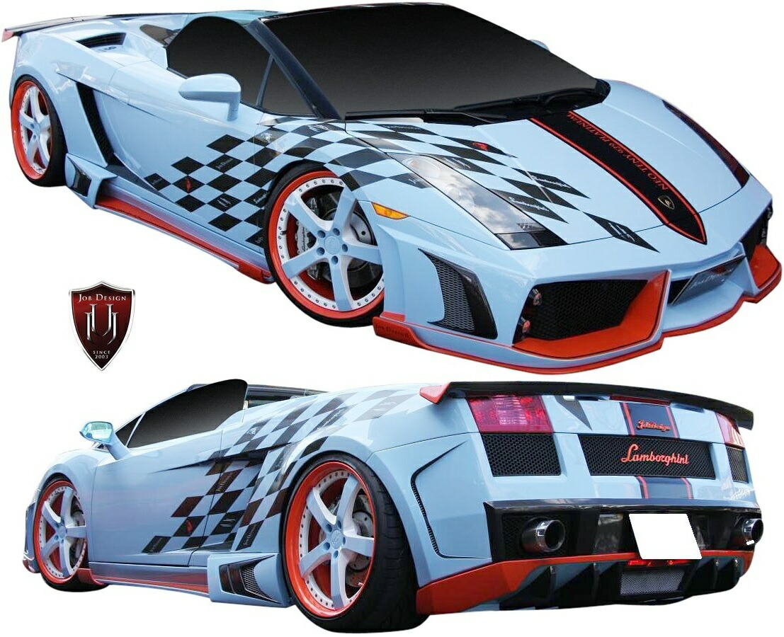 【楽天市場】【M's】 ランボルギーニ ガヤルド (2003y-2013y) JOB DESIGN NEOTENY フルエアロ フルキット 3 ...
