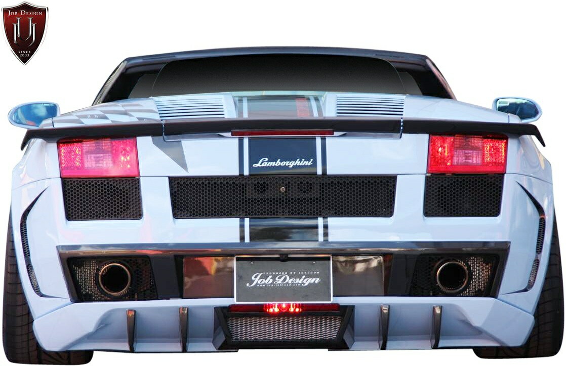 【楽天市場】【M's】 ランボルギーニ ガヤルド (2003y-2013y) JOB DESIGN NEOTENY リヤバンパー ネット付 ...