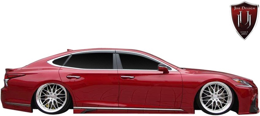 【M's】 レクサス 50系 LS LS500 Fスポーツ 前期 (2017y-2020y) JOB DESIGN サイドアンダーポイラー 左右 ジョブデザイン JOBDESIGN 50LS LS50 新型 現行 LEXUS F-SPORT F SPORT エフスポーツ エアロ パーツ 部品 外装 改造 社外 カスタム サイド ステップ スカート