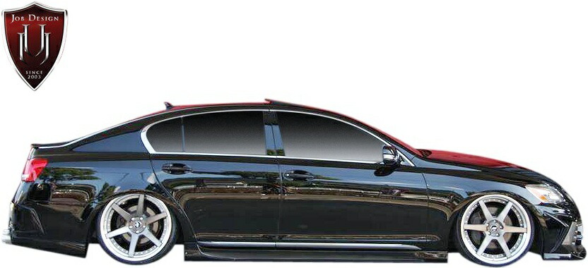 【M's】 レクサス GS GS350 GRS191 後期 (2007.10-2012.1) JOB DESIGN 10th Anniversary Model サイドステップ 左右 純正交換タイプ ジョブデザイン JOBDESIGN WORLD PREMIUM 8 エアロ パーツ 部品 外装 社外 カスタム LEXUS レクサスGS 190系 190GS 19GS アニバーサリー