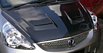 【M's】ホンダ GD3 フィット (2001y-2007y) First Molding エアロボンネット フルカーボン エアロ パーツ 部品 ファーストモールディング 改造 外装 社外品 カスタム ドレスアップ エクステリア ボンネット フード HONDA FIT GDフィット
