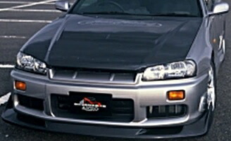 【M's】 日産 R34 スカイライン GT-R BNR34 (1999y-2002y) First Molding エアロボンネット フルカーボン エアロ パーツ 部品 ファーストモールディング 改造 外装 社外品 カスタム ドレスアップ エクステリア NISSAN SKYLINE GTR｜エムズパーツshop　店