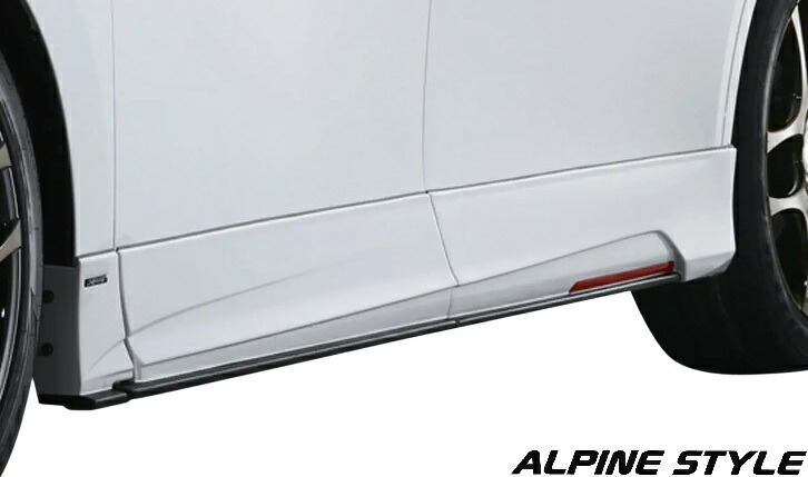 【M's】 40系 アルファード 前期 2023.6- ALPINE STYLE サイドステップ 左右 ABS アルパインスタイル エアロ パーツ 部品 外装 新型 現行 改造 カスタム NEW's ニューズ デザイン TOYOTA 40 ALPHARD 40アルファード サイドスポイラー サイドスカート LR NW-40AL-ADS-X