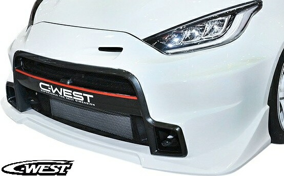 【M's】 トヨタ GR YARIS GRヤリス (2020.9-) C-WEST フロントバンパー (※4タイプより仕様要選択) シーウエスト エアロ パーツ 部品 新型 現行型 外装 社外 改造 カスタム TOYOTA ジーアールヤリス レース サーキット CGX01A-FB0PF CGX01A-FB0PC CGX01A-FB1PF CGX01A-FB1PC