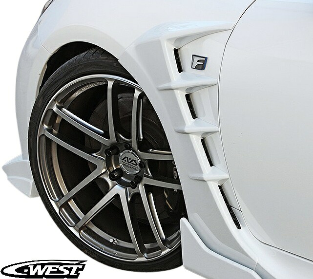 【M's】 LEXUS レクサス RC F RCF USC10 (2014.10-) C-WEST ELD フロントフェンダーシェル 左右 FRP 未塗装 シーウエスト エアロ パーツ 部品 外装 社外品 改造 シンプル カスタム エクステリア レース サーキット RC-F EUS02A-FFFR