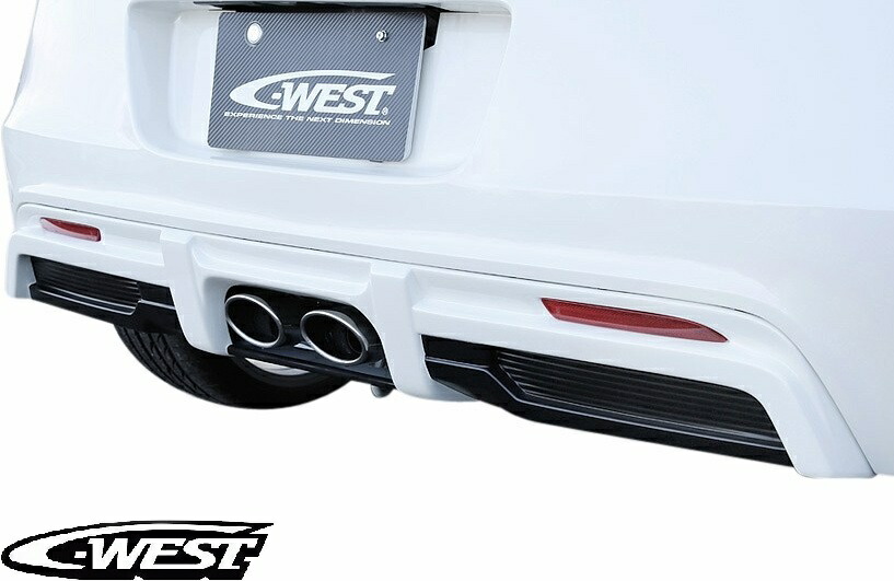 【M's】 ホンダ CR-Z ZF1 ZF2 (2010.2- 2017.1) C-WEST リアディフューザー 単体 ABS 塗装済 シーウエスト エアロ パーツ 部品 外装 社外品 改造 カスタム ドレスアップ エクステリア レース サーキット HONDA CRZ 前期 後期 リヤ ディフューザー CZF101ARDWAB