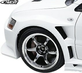 【M's】 三菱 CT9A ランエボ8 ランエボ9 C-WEST フロントフェンダー LR 片側+30mmワイド GT-TYPE シーウエスト エアロ パーツ 部品 外装 カスタム ランサーエボリューション8 ランサーエボリューション9 エボ8 エボ9 エボVIII エボIX オーバー ワイド フェンダー CCTGTA-FFFR