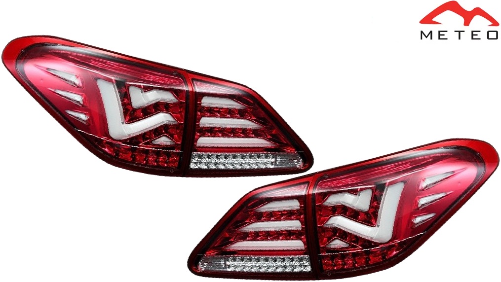 【M's】レクサス RX 10系 RX270 RX350 RX450h GGL GYL AGL (H21.1-) METEO LEDテールランプ 左右 (クリア/レッドクローム) メテオ パーツ 部品 社外品 外装 カスタム エクステリア ドレスアップ LED テールライト テールレンズ LEXUS 10RX LXGYL09CR LX-GYL09-CR