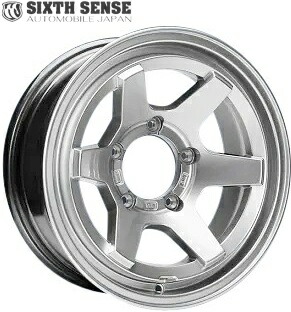 【M's】 ジムニーシエラ JB74W (2018.7-) SIXTH SENSE エクスプロージョン 16インチ ES-6 ホイール 4本 セット (ハイパーシルバー) シックスセンス SIXTHSENSE エアロ パーツ 部品 外装 社外品 足回り 新型 現行型 カスタム SUZUKI JIMNY SIERRA 74ジムニー JB74 ES61660-HPS｜エムズパーツshop　店