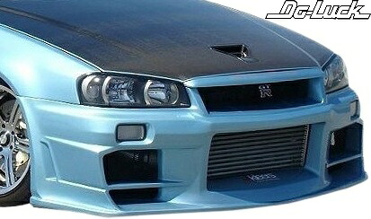 【M's】 日産 R34 スカイライン GT-R BNR34 (1999.1-2002.12) Do-Luck フロントバンパー FRP 未塗装 ドゥーラック エアロ パーツ 部品 改造 外装 社外 Do Luck DoLuck ドゥラック カスタム NISSAN SKYLINE GTR 34GTR 34GT-R R34GTR R34GT-R バンパー スポイラー 20650｜エムズパーツshop　店
