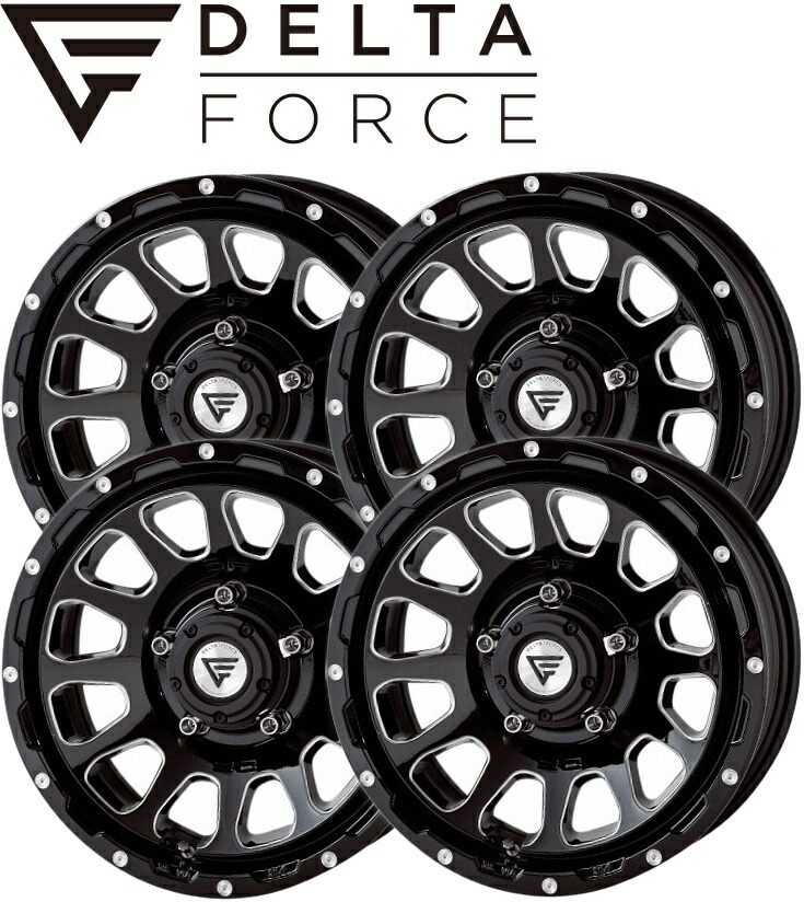 【M's】 スズキ ジムニーシエラ JB74W (2018.7-) DELTA FORCE OVAL 16インチ ホイール 4本 セット (ブラックマシニング) デルタフォース オーバル 社外 パーツ 部品 新型 現行 カスタム エクシズルライン SUZUKI Jimny Sierra JB74 74ジムニー 16x6.0J -5 5-139.7