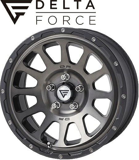 【M's】 50系 RAV4 (2019.4-2025.12) DELTA FORCE OVAL 17インチ ホイール 1本 (マットスモークポリッシュ) 17x7.0J +32 5-114.3 デルタフォース オーバル 社外 パーツ 部品 足回り カスタム ドレスアップ トヨタ TOYOTA 50 ラヴフォー ラヴ4 ラブ4 ラブフォー 50RAV4