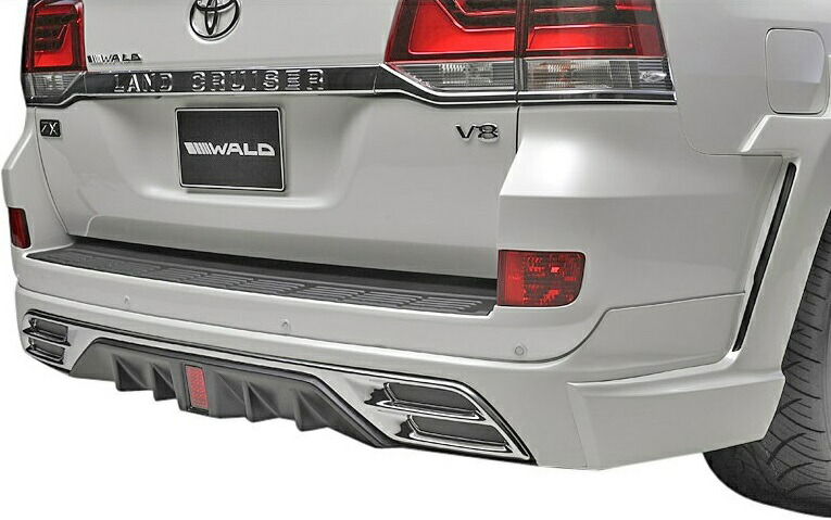【M's】トヨタ ランドクルーザー 200 後期（H27.8-）WALD SPORTS LINE リアスカート 未塗装 URJ202W ランクル ヴァルド スポーツライン LAND CRUISER ABS