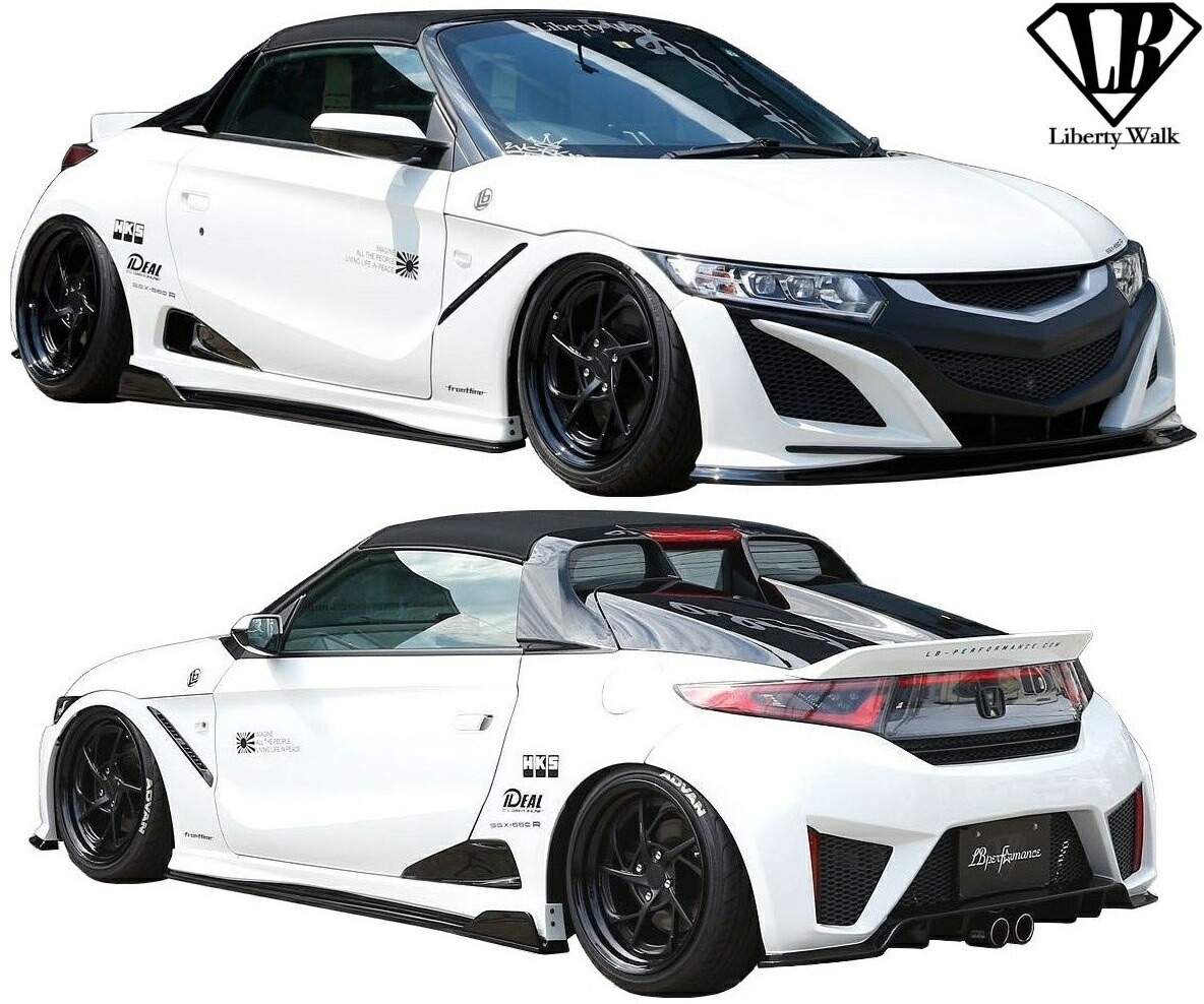 楽天市場 M S ホンダ S660 S07a 15y Lb Nation Ssx 660r Ver 2 コンプリートボディキット 4点 Frp Liberty Walk リバティーウォーク リバティウォーク リバティー リバティ Lb カスタム エアロ フルエアロ エアロセット エアロキット フルキット Honda エムズ