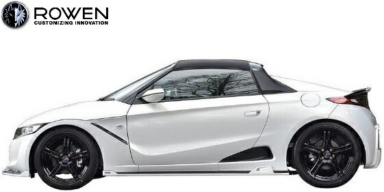 【M's】ホンダ S660 JW5 (2015.04-) ROWEN サイドステップ 左右／／FRP エアロ サイドスカート サイドスポイラー ロエン ロウェン ロ－ウェン HONDA 1H004J00