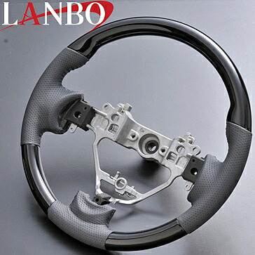 【M's】スズキ ワゴンR(MH34/44S)LANBO ノーマルグリップ コンビステアリング(ピアノブラック)//SUZUKI WAGON-R 社外品 ランボ ハンドル|エムズパーツshop 店