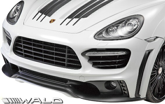 【M's】ポルシェ カイエン 958 (-2014y)WALD Black Bison フロントバンパースポイラー//※GTS不可 PORSCHE CAYENNE ヴァルド バルド ブラックバイソン エアロ パーツ フロントスポイラー バンパー 958カイエン カイエン958 前期 未塗装 受注生産品|エムズパーツshop 店