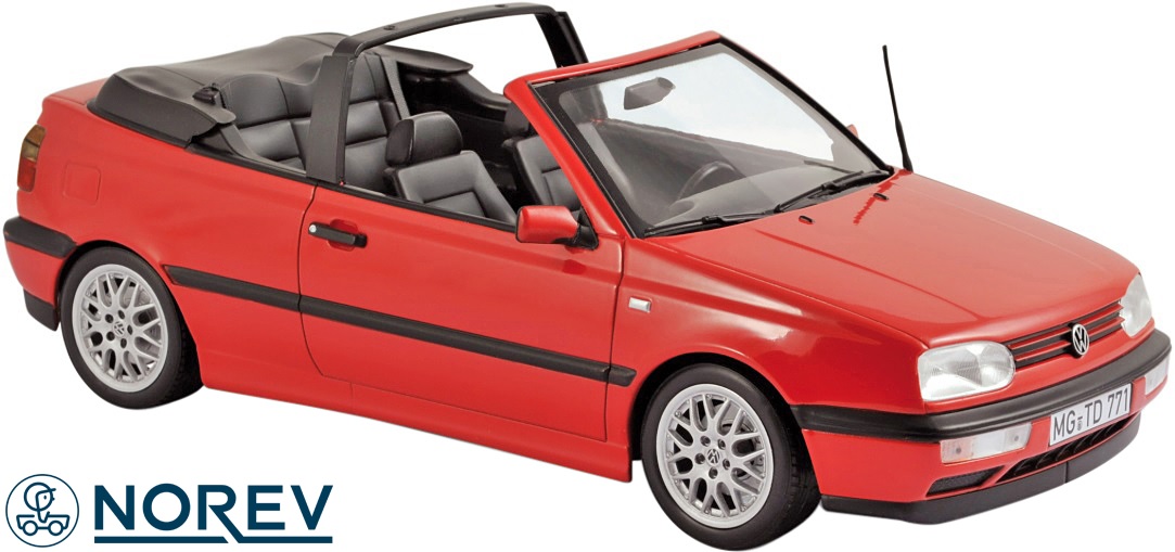 【NOREV】ノレブ 1/18 VW ゴルフ3 カブリオレ 1995y (レッド) ミニカー 完成品//1:18 ダイキャスト フォルクスワーゲン GOLF3 cabrio cabriolet オープンカー 新品 未開封品 玩具 車 名車 188433 3551091884330|エムズパーツshop 店