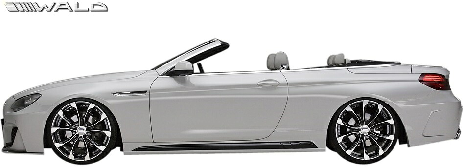 【M's】F12 F13 BMW 6シリーズ (2011y-)WALD Black Bison サイドステップ 左右／／640i 650i クーペ カブリオレ FRP ヴァルド バルド エアロパーツ エアロ バンパー リヤバンパースポイラー ブラックバイソン 未塗装 受注生産品｜エムズパーツshop　店