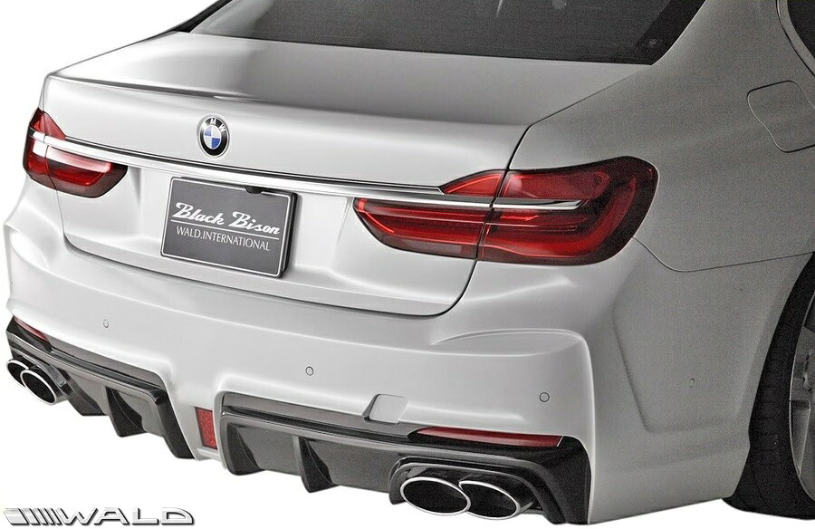 【M's】G12 BMW 7シリーズ（2015y-）WALD Black Bison リアバンパースポイラー／／FRP製 ヴァルド バルド エアロ パーツ リヤ バンパー 未塗装 受注生産品