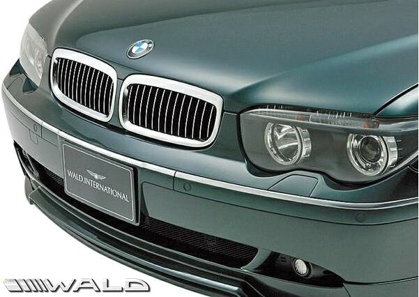 【M's】E65 E66 BMW 7シリーズ 前期用(2001y-2005y)WALD SPORTS LINE ハーフタイプ フロントスポイラー//FRP製 エアロ ヴァルド バルド スポーツライン 740i 750i 750Li 760Li