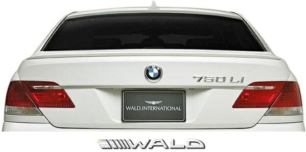 【M's】E65 E66 BMW 7シリーズ 後期用（2005y-2009y）WALD SPORTS LINE トランクスポイラー／／FRP製 エアロ ヴァルド バルド スポーツライン 740i 750i 750Li 760Li