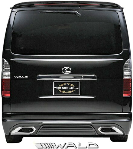 【M's】トヨタ 3型 ハイエース/レジアスエース 200系 ナロー(H22.7-H25.12)WALD EXECUTIVE LINE リアゲートスポイラー 標準車 FRP 未塗装 ヴァルド バルド エアロパーツ エアロ バンパー エアロ リヤゲートスポイラー TOYOTA HIACE REGIUSACE 未塗装 受注生産品