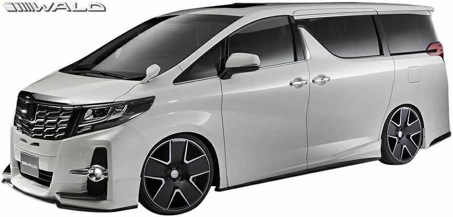 【M's】トヨタ アルファード 30系 S/SA/SR (H27.1-H29.12)WALD SPORTS LINE エアロ 3点キット(F+S+R)／／ハーフ FRP ヴァルド バルド エアロパーツ フルエアロ エアロキット エアロセット 30アルファード アルファード30 ALPHARD
