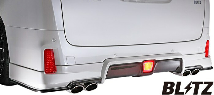 【M's】トヨタ アルファード 30系 S/SA/SC/SR (15/01-)BLITZ AERO SPEED リアディフューザー／／FRP ブリッツ エアロスピード R-Concept ALPHARD AGH30W/35W GGH30W/35W AYH30W リヤディフューザー 社外品 未塗装 受注生産品 60195／60189