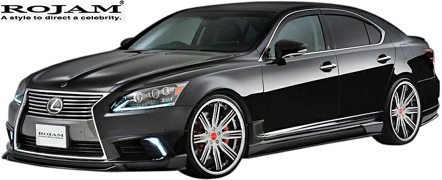 【M's】レクサス LS 40系 後期 (2012/10-2017/9) ROJAM IRT エアロ 3点キット(F+S+R/LED)／／LEDバックフォグ付 LEXUS LS460 LS600h ショート FRP ロジャム アイアールティー フルエアロ エアロキット エアロセット 40LS LS40 USF40 UVF45 未塗装 受注生産品｜エムズパーツshop　店