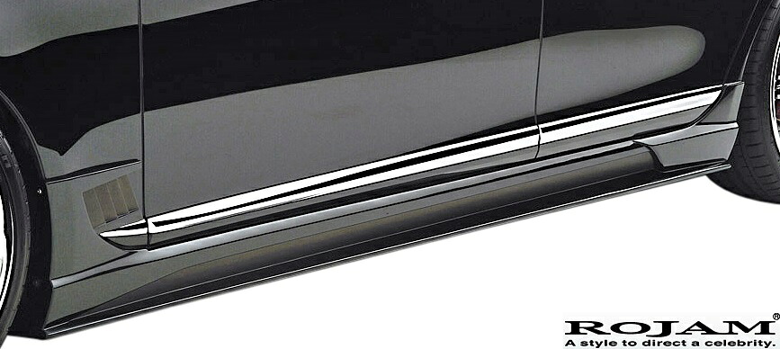 【M's】レクサス LS 40系 後期 (2012/10-2017/9) ROJAM IRT サイドステップモール 左右／／ショート用 LEXUS LS460 LS600h FRP ロジャム アイアールティー エアロ リサイドスカート サイドステップ サイドエアロ 40LS LS40 USF40 UVF45 受注生産品