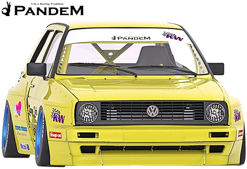 【M's】VW ゴルフ2 19E (1983y-1992y) PANDEM フロントリップスポイラー GOLF2 FRP製 TRA京都 パンデム ロケットバニー ロケバニ エアロ フロントスポイラー リップスポイラー オーバーフェンダー フォルクスワーゲン｜エムズパーツshop　店