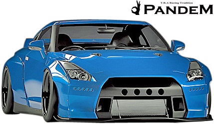 大人気お得日産 R35 GT-R PANDEM フロントバンパー + フロントリップ 2点セット／／CARBON カーボン GTR TRA京都 パンデム エアロ 外装
