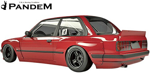【M's】E30 BMW 3シリーズ (クーペ) PANDEM リアフェンダー 左右 (ワイド) FRP製 TRA京都 パンデム エアロ ロケットバニー ロケバニ リヤフェンダー ワイドフェンダー オーバーフェンダー 318i 320i 325i 58,080円