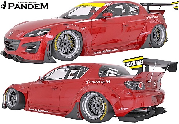 楽天市場 M S マツダ Mazda Rx 8 後期 Se3p 08y 12y Pandem ワイドボディキット 6点 Rx8 Frp製 Tra京都 パンデム エアロ フルキット フルエアロ エアロキット エアロセット ロケットバニー ロケバニ ワイドフェンダー オーバーフェンダー エムズパーツshop