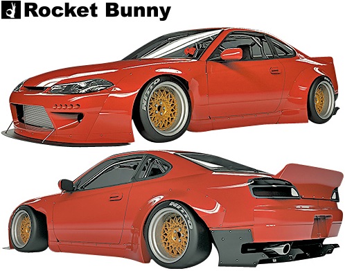 楽天市場】【M's】日産 S15 シルビア (1999y-2002y) Rocket Bunny 