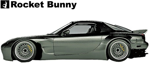 【M's】マツダ RX-7 FD3S (1991y-2002y) Rocket Bunny サイドステップ 左右 FRP 未塗装 MAZDA RX7 TRA京都 ロケットバニー ロケバニ パンデム PANDEM エアロ サイドスカート サイドエアロ