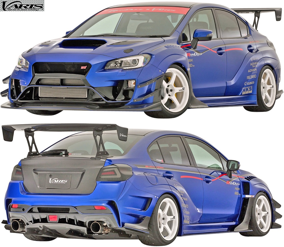 楽天市場 M S スバル Wrx Sti S4 Vab Varis ワイドボディキット 5点 F Ff S Rf Rb Frp製 バリス エアロ フルエアロ フルキット エアロキット エアロパーツ ワイドフェンダー オーバーフェンダー Subaru Vasu213f エムズパーツshop 楽天市場店