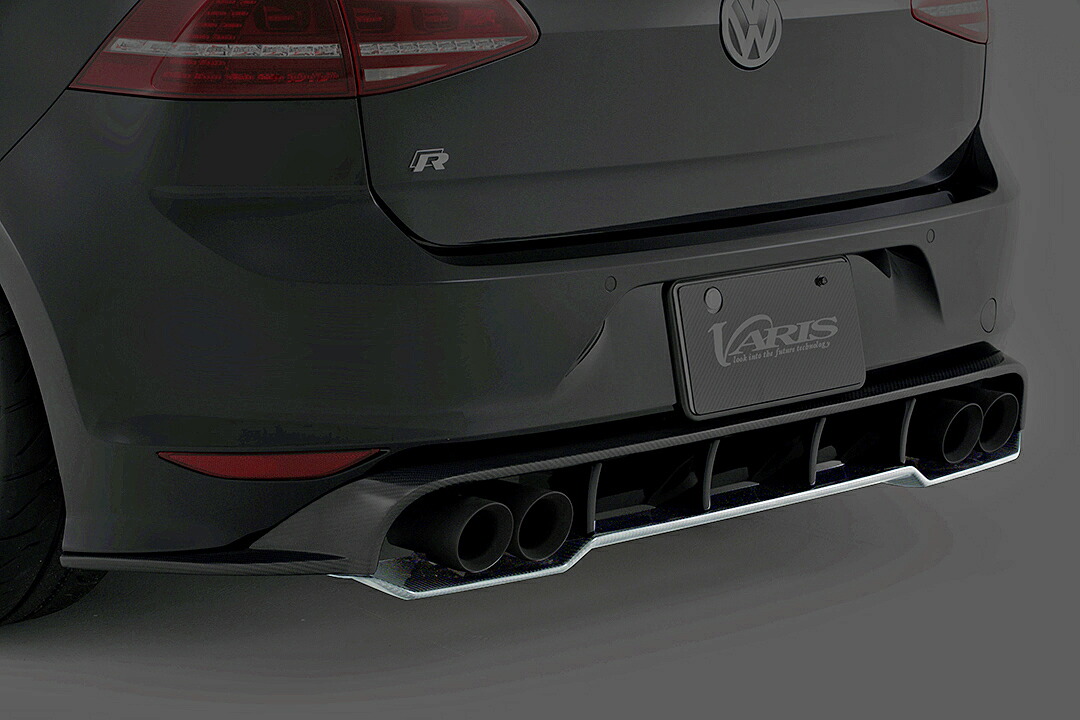 【M's】VW ゴルフ7 R (2013.6‐) VARIS リアアンダーフラップ バリス エアロ エアロパーツ リヤアンダーフラップ フォルクスワーゲン Volkswagen ゴルフR GOLF7 ゴルフアール CARBON カーボン VAW-005C VAW005C