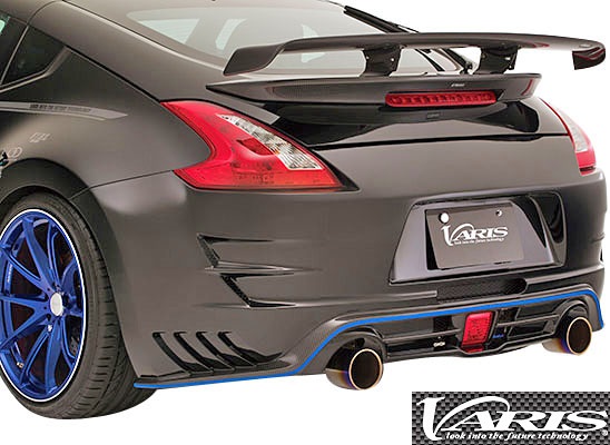【M's】日産 Z34 フェアレディZ (2008y-) VARIS ARISING-II リアバンパー FRP+CARBON カーボン バリス エアロ NISSAN ニッサン 370Z VANI-101 VANI101 リヤバンパー｜エムズパーツshop　店