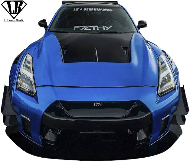 【M's】日産 R35 GT-R (LB-WORKS) ボンネットフード／／FRP製 Liberty Walk リバティーウォーク リバティウォーク リバティー リバティ LB エアロ NISSAN ニッサン スカイライン GTR クーリングボンネット エアロボンネット