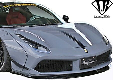 【M's】フェラーリ 488GTB (2015y-2019y) Liberty Walk LB-WORKS フロントディフューザー//FRP製 リバティーウォーク リバティウォーク リバティー リバティ エアロ ディフューザー フロントスポイラー FERRARI 488 GTB 488フェラーリ