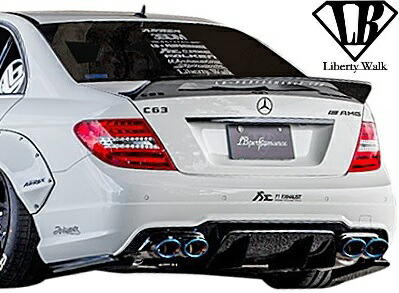 【M's】W204 AMG C63 後期 セダン用 (2011y-2016y) Liberty Walk LB-WORKS リアウイング／／FRP製 リバティーウォーク リバティウォーク リバティー リバティ LB エアロ リヤウイング ダックウイング ダックテールウイング C204 C63AMG ベンツ Cクラス