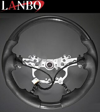 【M's】 200系 ランドクルーザー ランクル 後期 2015.8-2021.8 LANBO オリジナル ガングリップ ステアリング ハンドル (黒木目調/ヒーター付) ランボ パーツ 部品 内装 インテリア カスタム コンビ トヨタ TOYOTA 200 LAND CRUISER 200ランドクルーザー 200ランクル LST195-H|エムズパーツshop 店