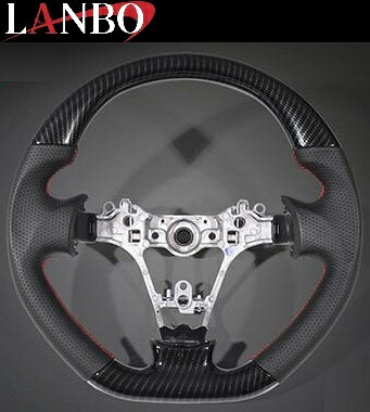 【M’s】 SUBARU サンバートラック グランドキャブ S500J S510J 前期 (H26.9-R4.1) LANBO オリジナル ガングリップ コンビ ステアリング ハンドル (カーボン調) ランボ 社外品 パーツ 部品 内装品 内装 室内 車内 インテリア カスタム ダイハツ LSD006 LSD006D 25,848円